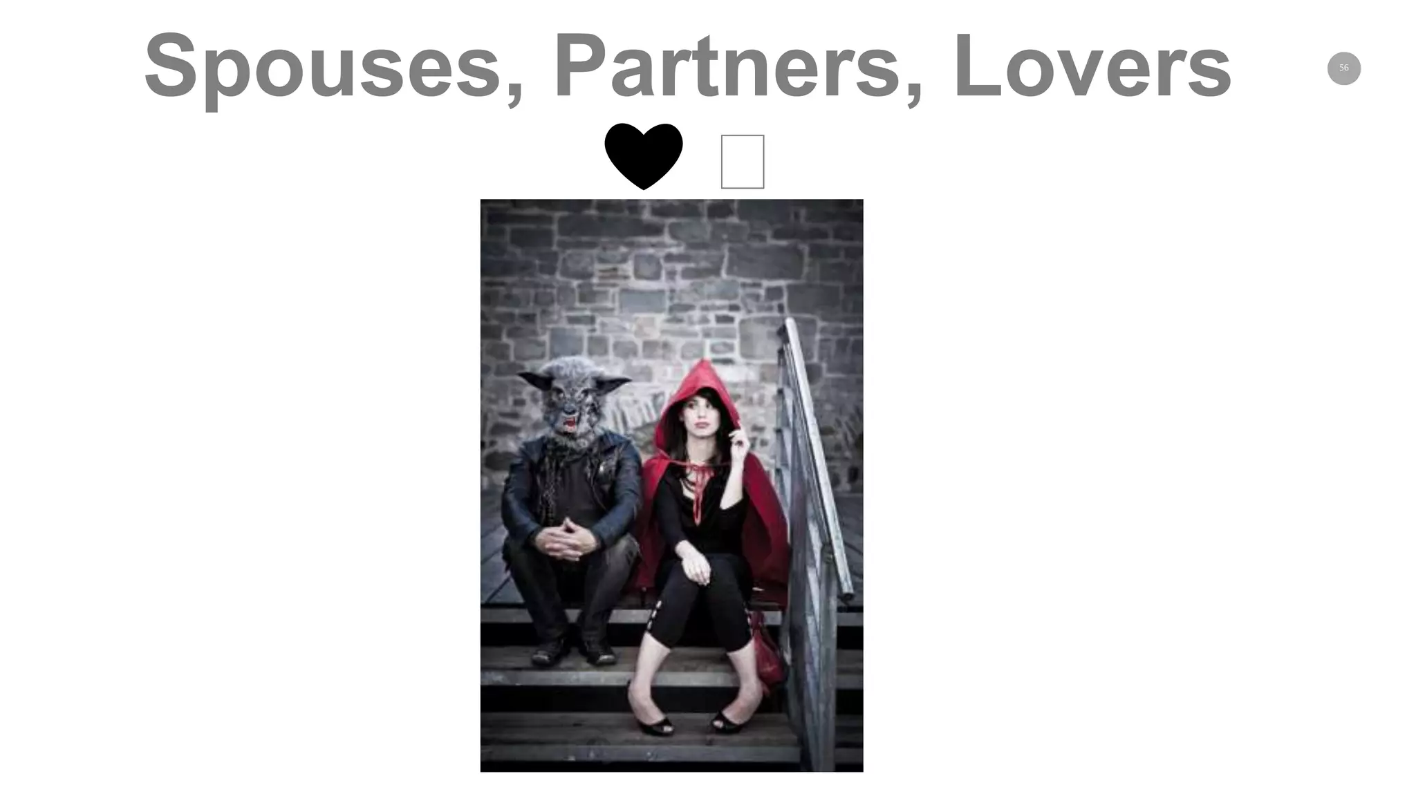 56
Spouses, Partners, Lovers
❤️ 🕰
 