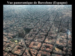 Vue panoramique de Barcelone (Espagne)
 