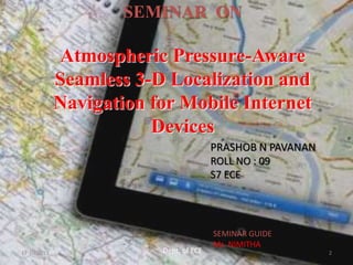 3d navigation and localization | PPTX