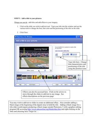 Photo story 3 tutorial | PDF