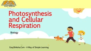 Photosynthesis 
and Cellular 
Respiration 
Biology 
EasyShiksha.Com - A Way of Simple Learning 
 