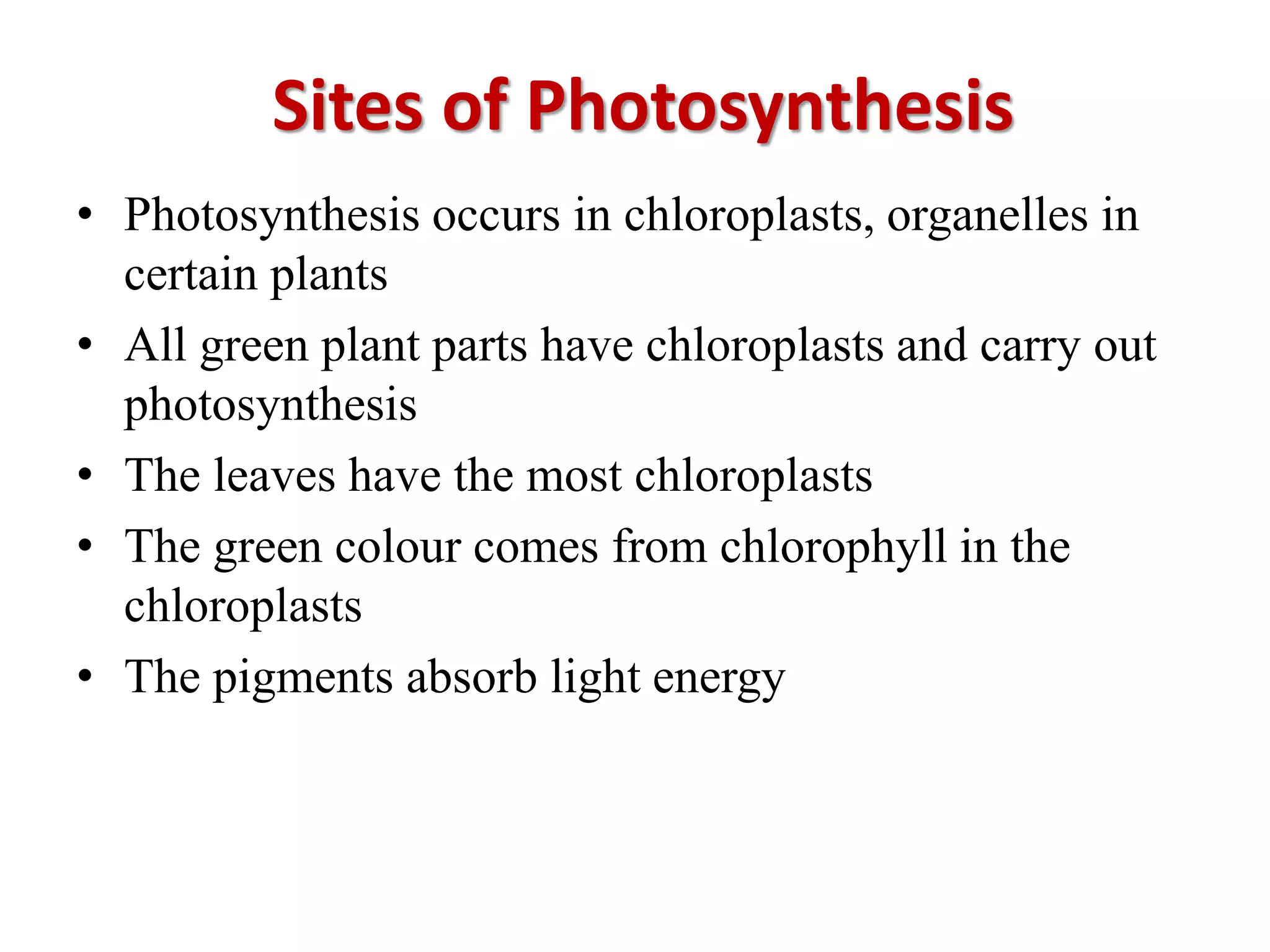 Topic Photosynthesis Photosynthesis | PPTX