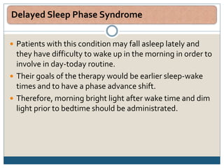 Sleep Delay Phototherapy | PPSX