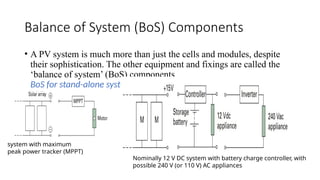 Photovoltaic (PV) power technology (Energy) | PPTX
