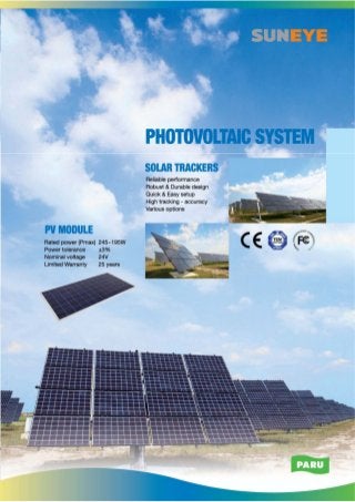 Solar Power Photovoltaic System PARU English Catalogue