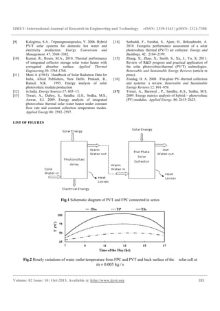 Photovoltaic thermal hybrid solar system for | PDF