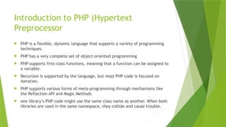 HYPERTEXT PREPROSSER SYNTAX AND VARIABLES.PPTX