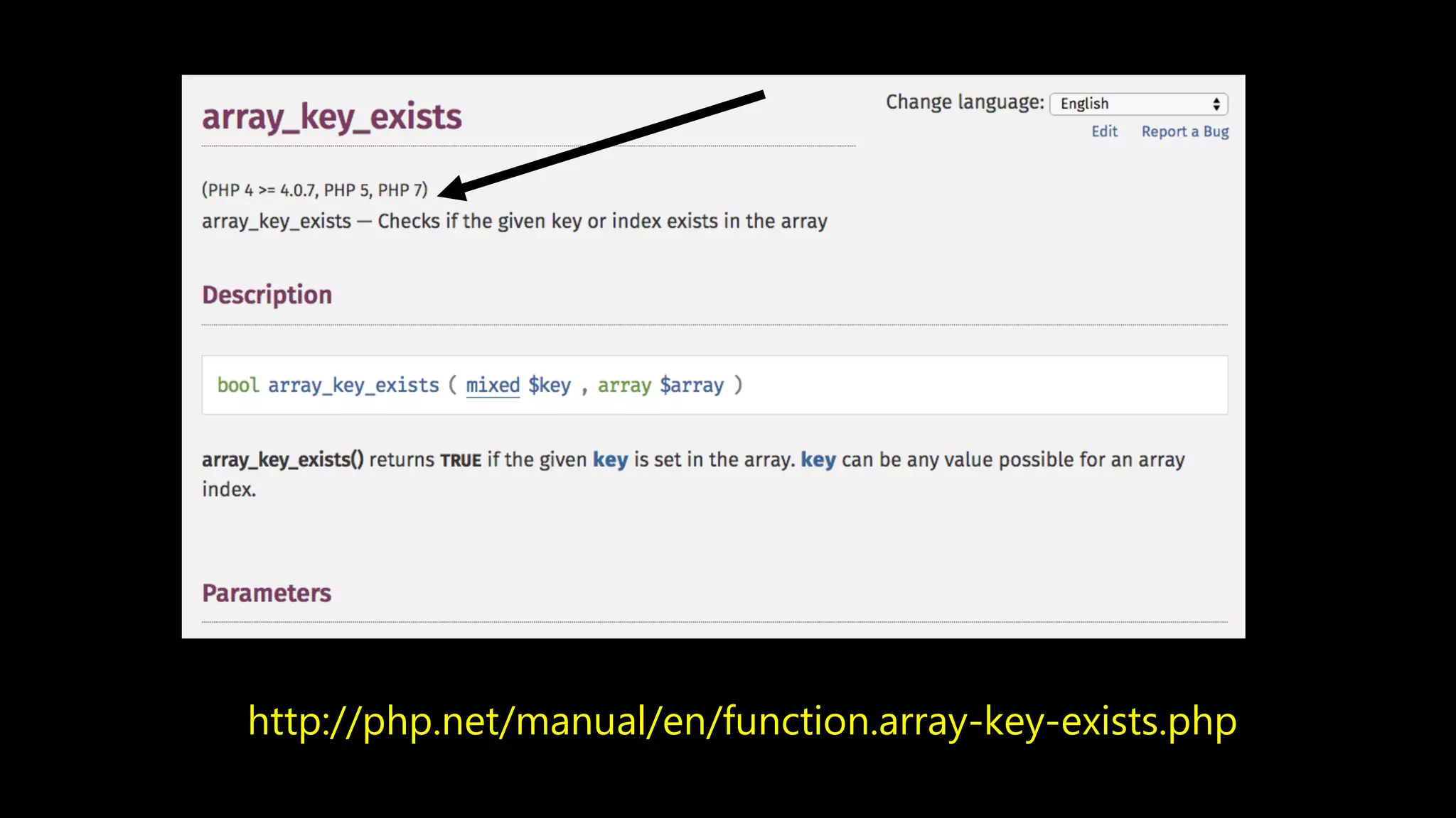 http://php.net/manual/en/function.array-key-exists.php 