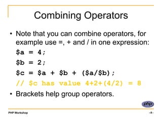 Arithmetic Operators<br />