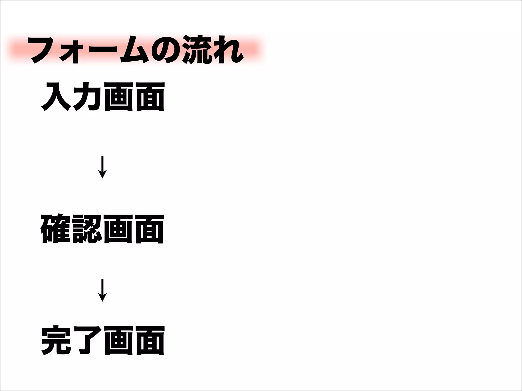 フォームの流れ
入力画面



確認画面


完了画面
 
