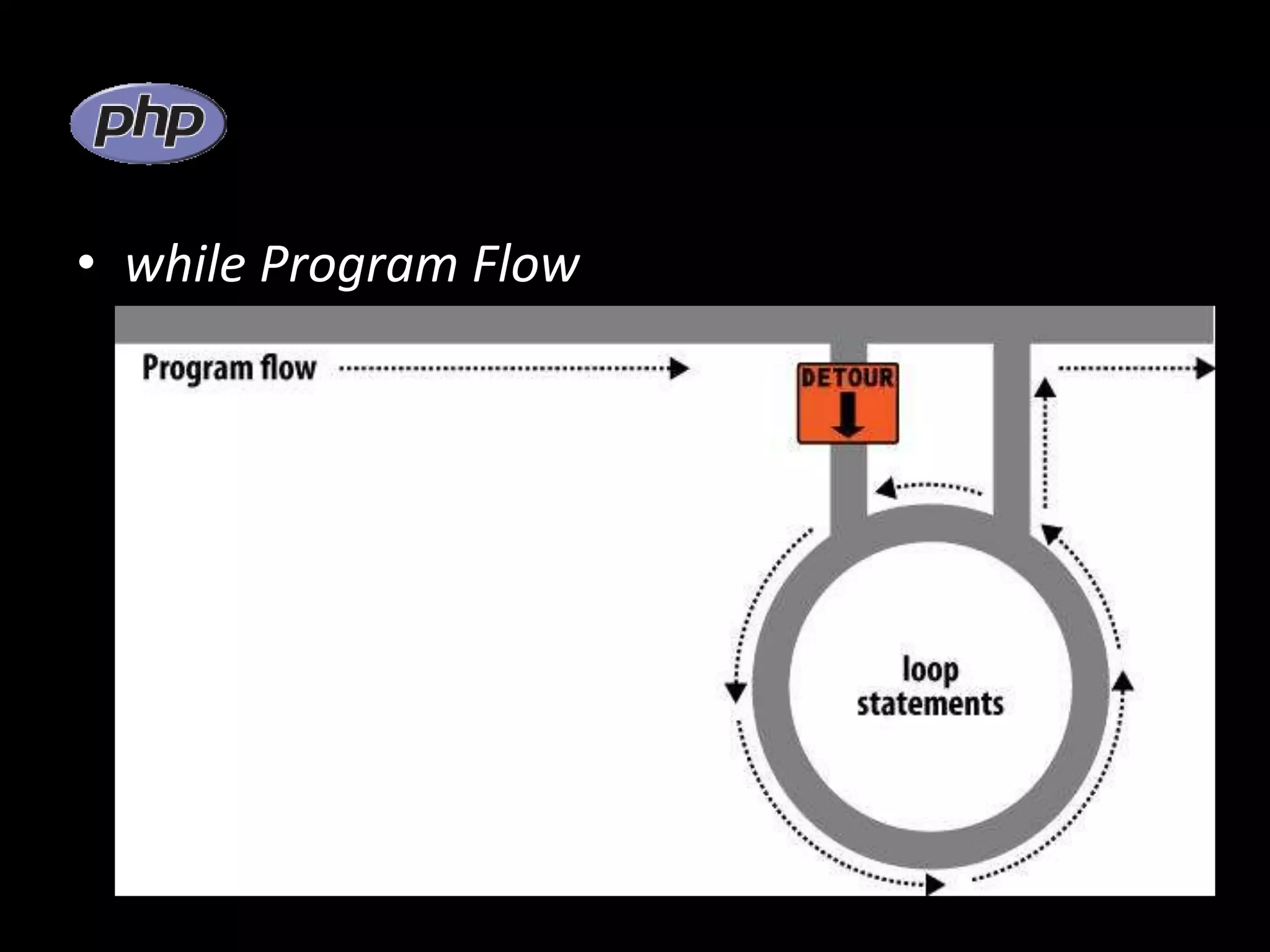 • while Program Flow 