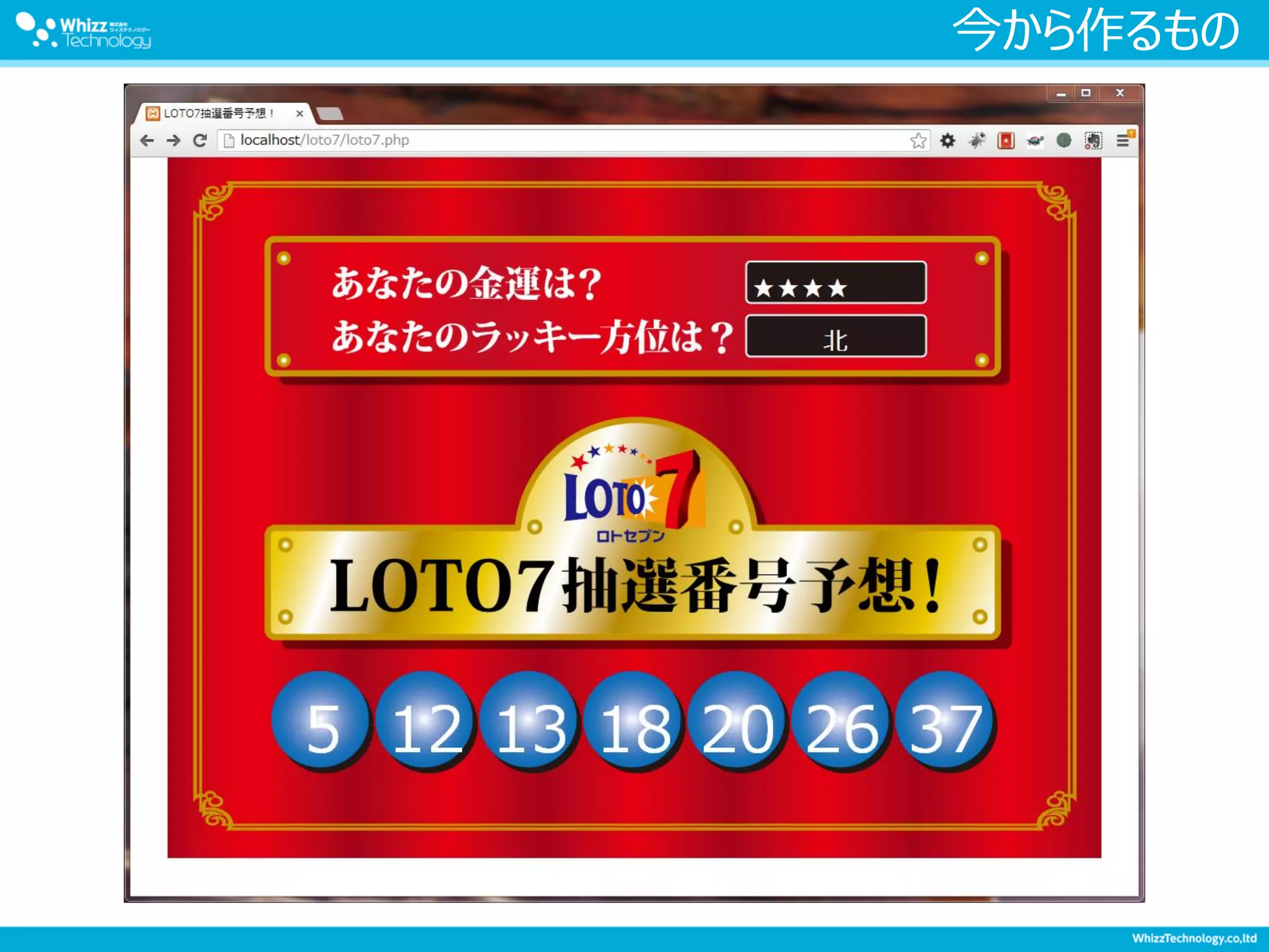 今から作るもの
 