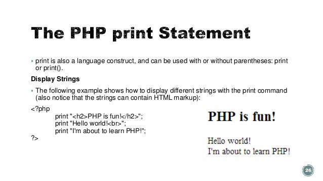 Basic of PHP