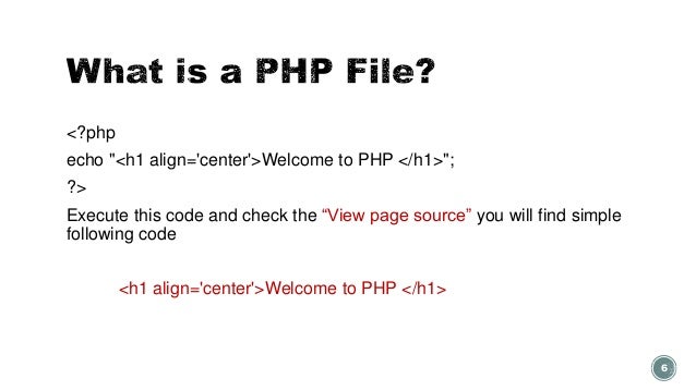 Basic of PHP