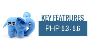 KEY FEATRURES
PHP 5.3 - 5.6
 