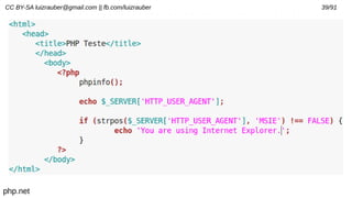 CC BY-SA luizrauber@gmail.com || fb.com/luizrauber 39/91
php.net
 