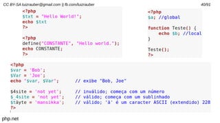 CC BY-SA luizrauber@gmail.com || fb.com/luizrauber 40/91
php.net
 