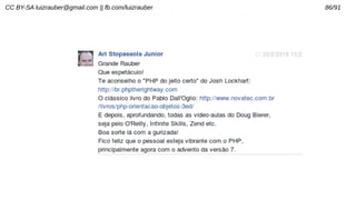 CC BY-SA luizrauber@gmail.com || fb.com/luizrauber 86/91
 