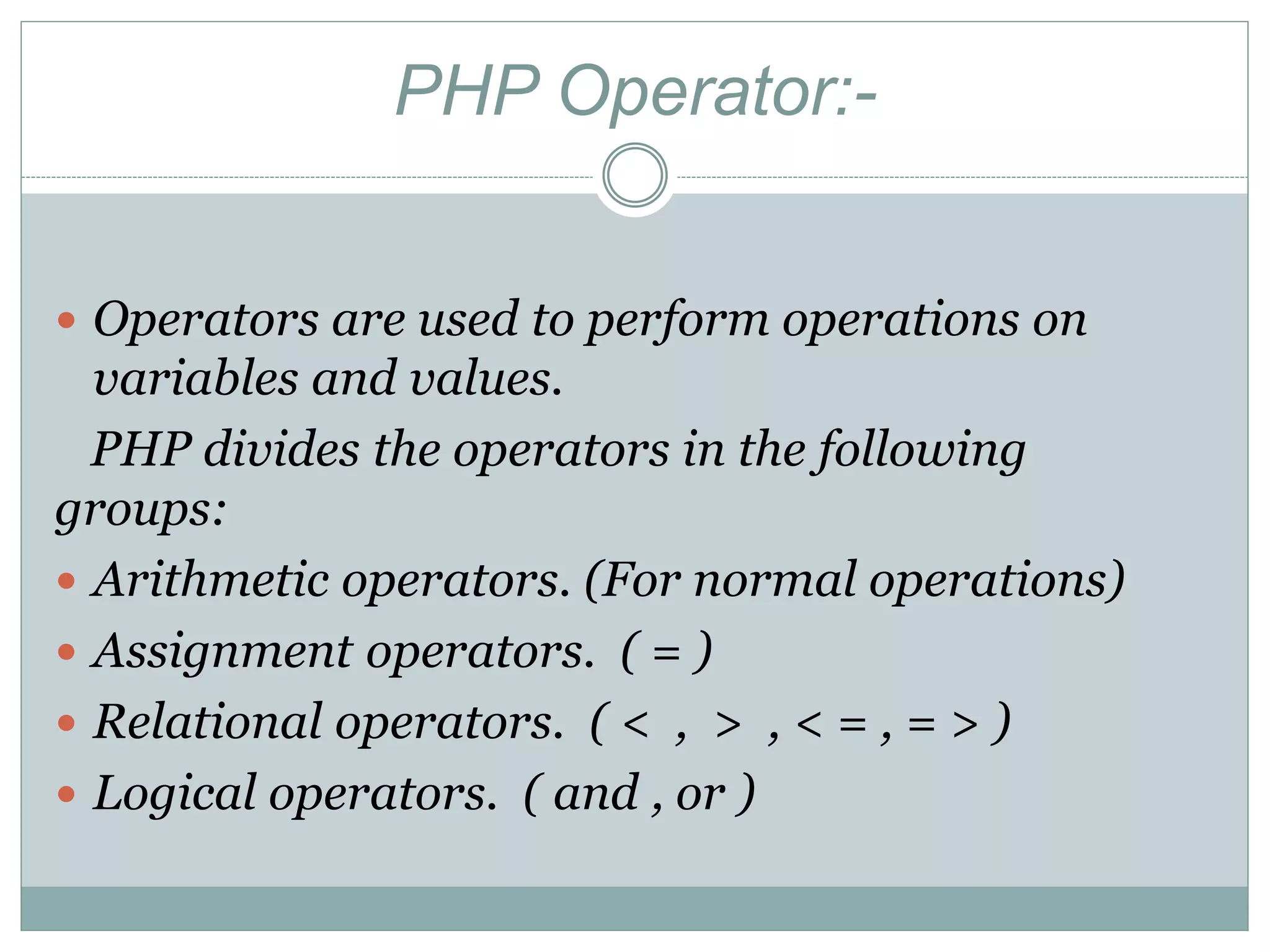 Php ppt