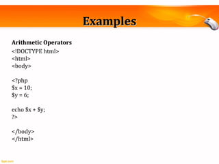 Introduction To PHP | PPT | Databases | Computer Software and Applications
