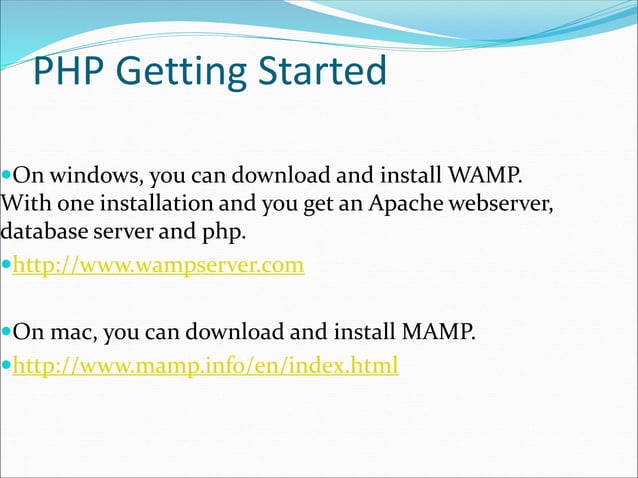 a brief introduction to PHP and how to use it. | PPT