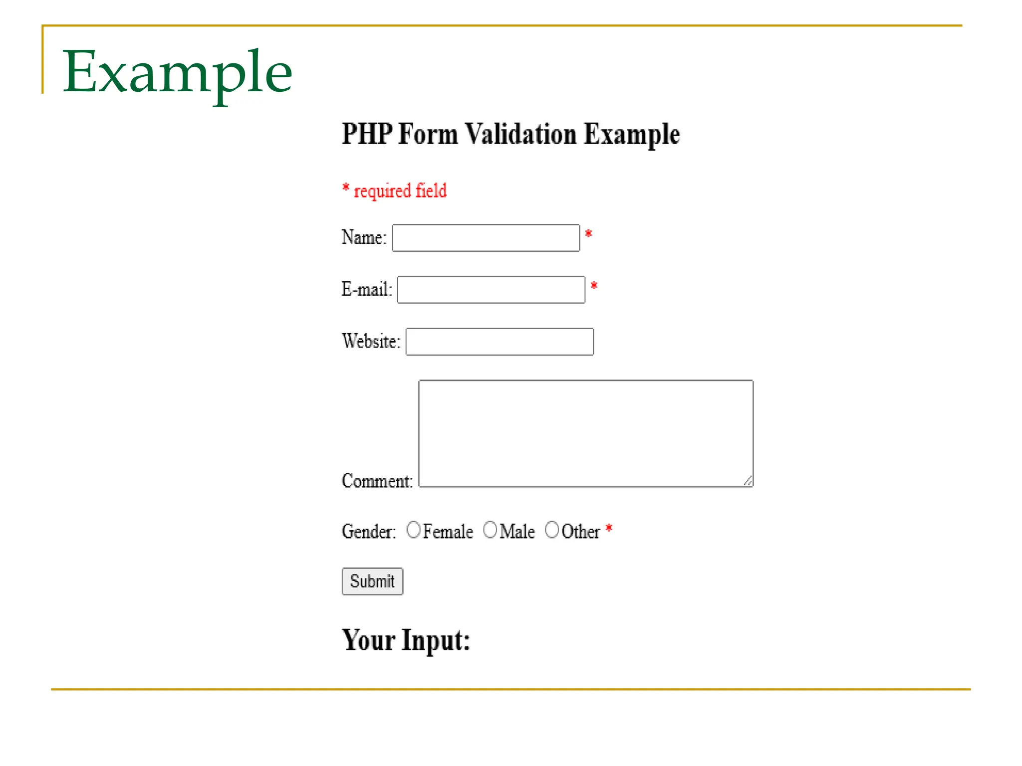 Example 