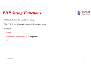 PHP Epressions and types of expressions with suitable example | PPTX