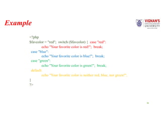 PHP Epressions and types of expressions with suitable example | PPTX