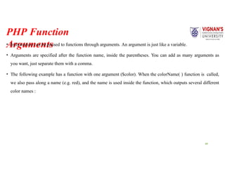 PHP Epressions and types of expressions with suitable example | PPTX