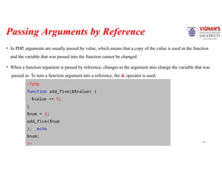 PHP Epressions and types of expressions with suitable example | PPTX