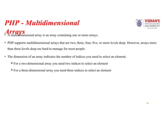 PHP Epressions and types of expressions with suitable example | PPTX