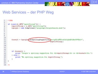 Web Services – der PHP Weg 