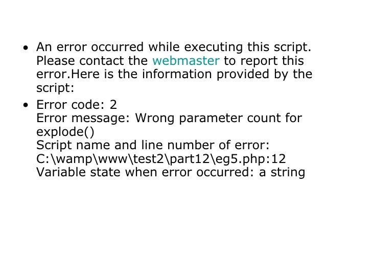 Php Error Handling Examples : PHP Errors handling Explained with ...