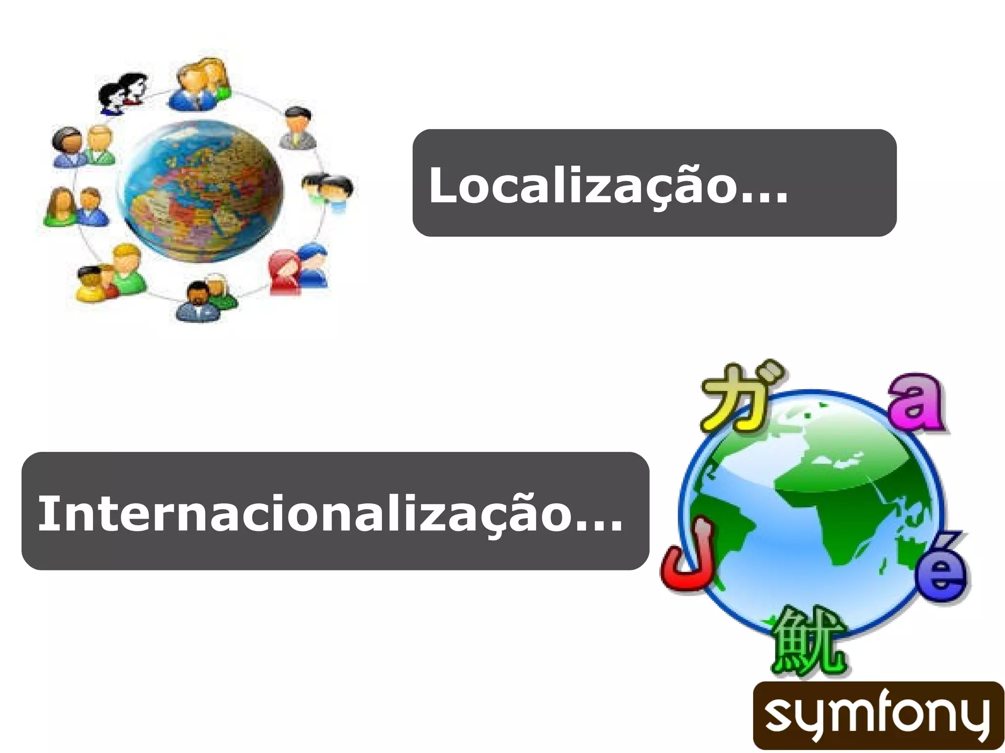 Localização... Internacionalização... 