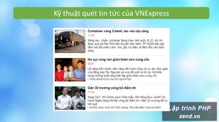 Kỹ thuật quét tin tức của VNExpress
 