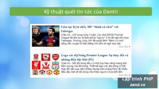 Kỹ thuật quét tin tức của Dantri
 