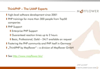 PHP in the Enterprise connecting to SAP | PDF