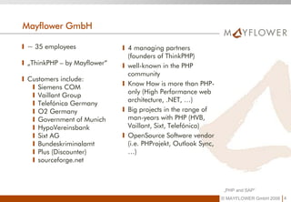 PHP in the Enterprise connecting to SAP | PDF