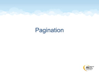 Pagination
 