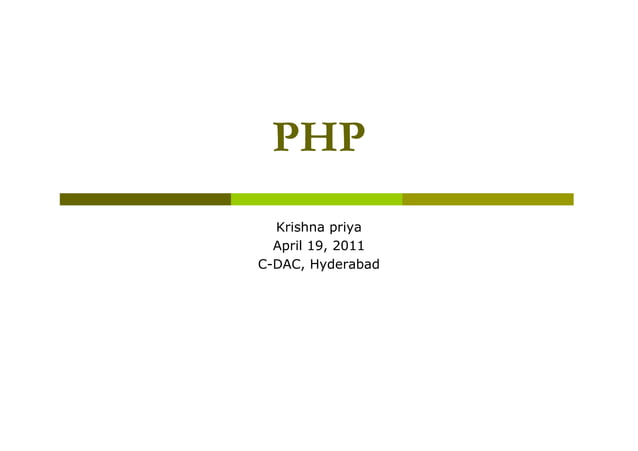 Php introduction | PDF | Web Development | Internet