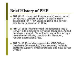 Php introduction | PPT