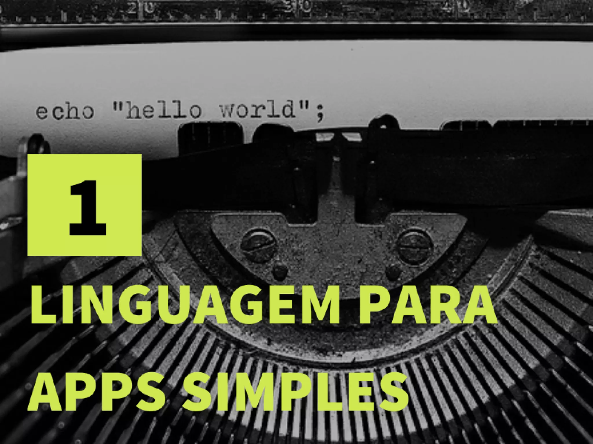 Php?! Mas você não disse que era PROGRAMADOR?