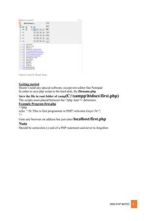 Php notes | PDF | Programming Languages | Computing