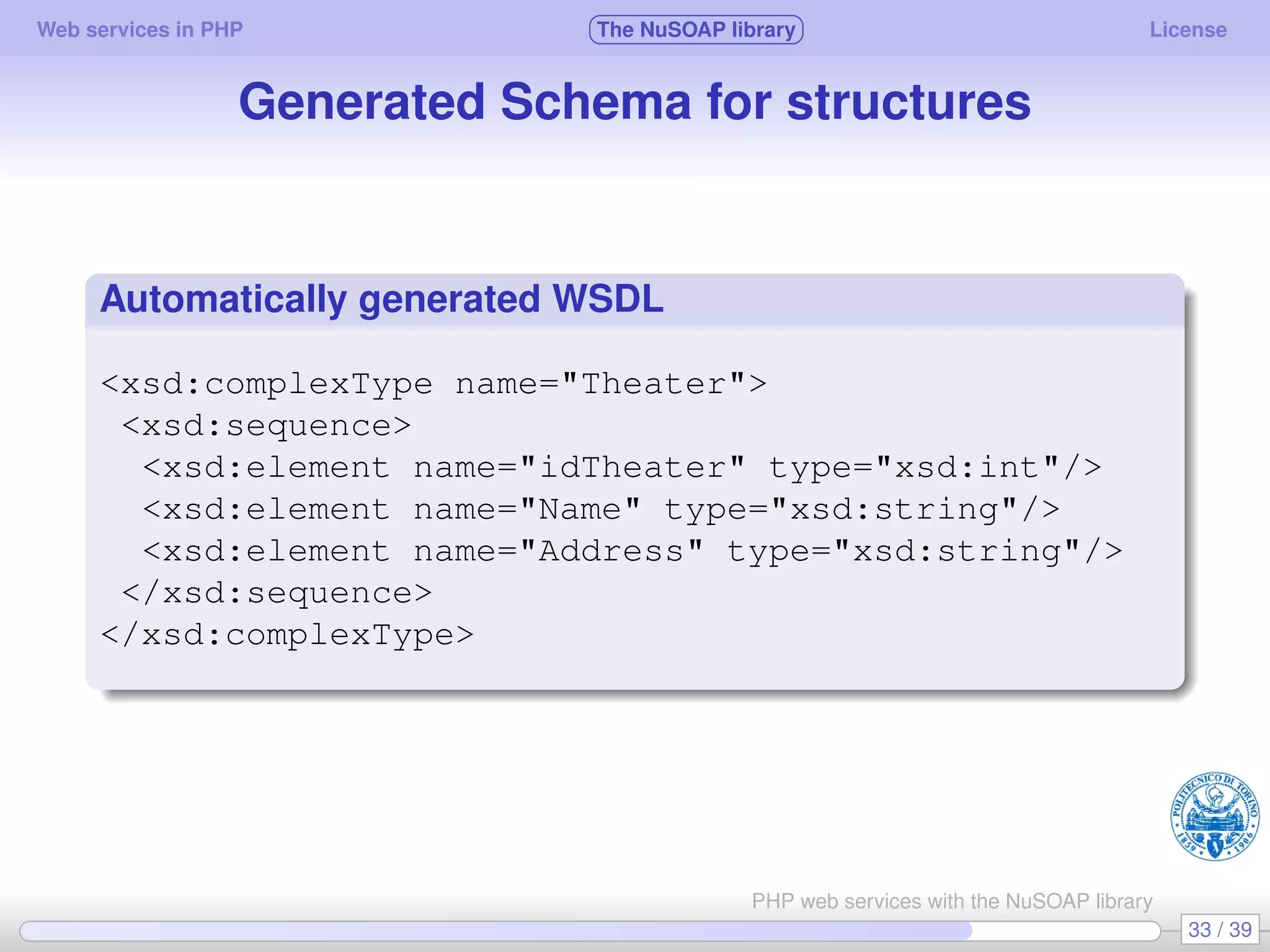 Web services in PHP using the NuSOAP library
