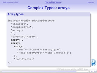 Web services in PHP using the NuSOAP library