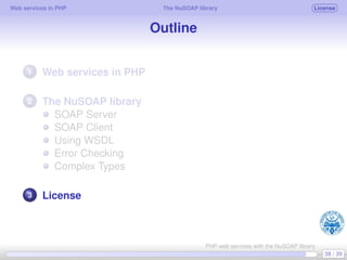 Web services in PHP using the NuSOAP library