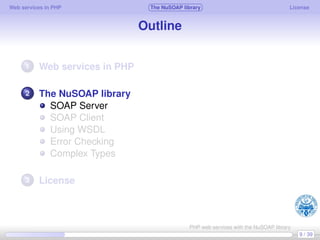 Web services in PHP using the NuSOAP library