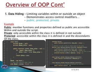 Php oop presentation | PPTX
