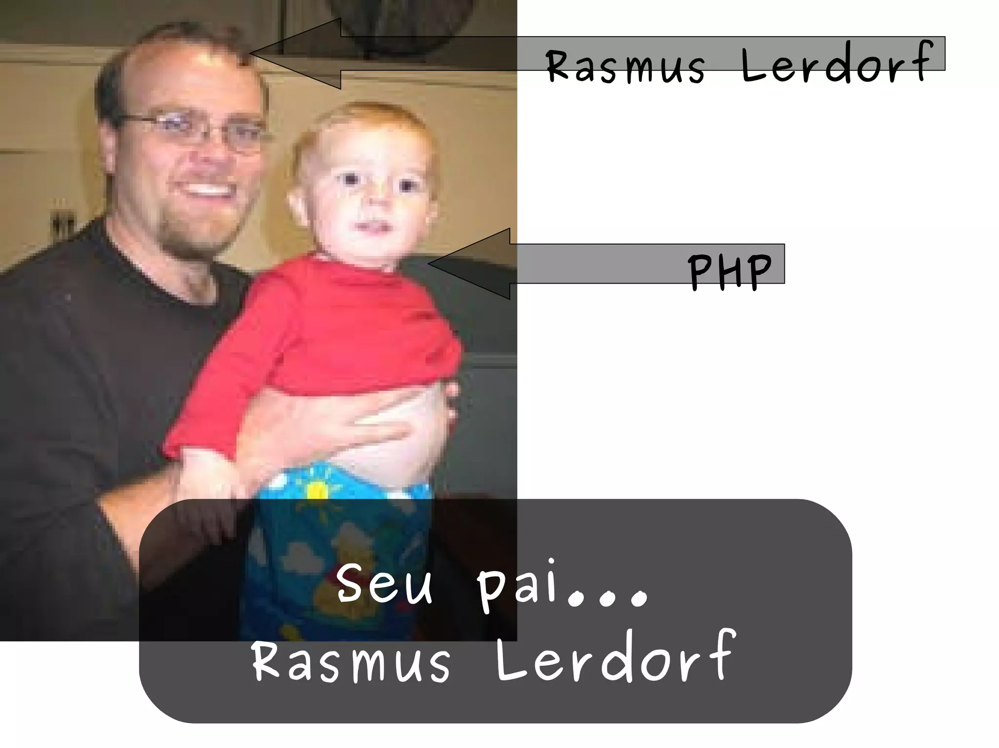 Seu pai... Rasmus Lerdorf Rasmus Lerdorf PHP 