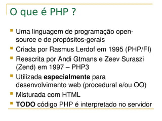 PHP - Programação para seres humanos